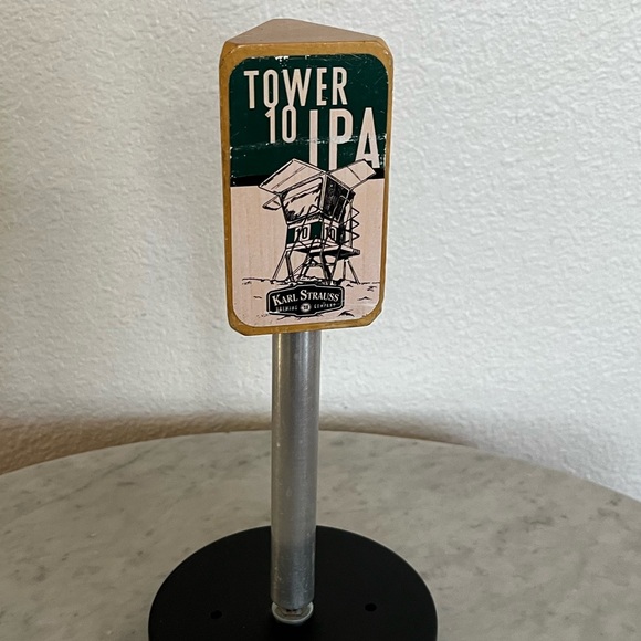 Tower 10 IPA Beer Tap Handle 10” Tall  Karl Strauss Brewing Company Man Cave - Picture 4 of 6